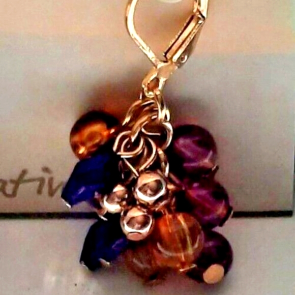 Erica Lyons Earrings New With Tags Dangle Drop - Picture 4 of 7